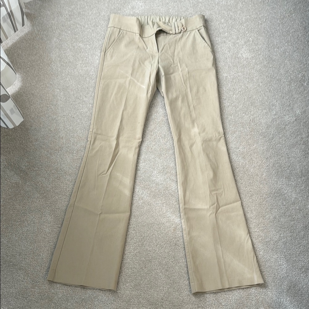 Papaya Tan Flared Pantsuit